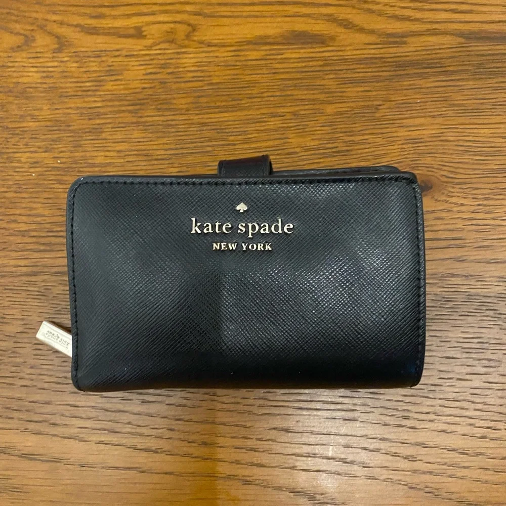 Kate Spade Black Leather Wallet - Picture 2 of 7